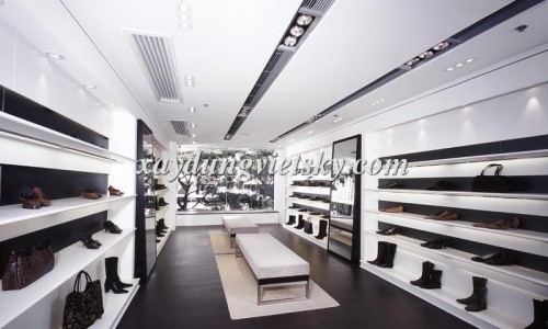 Thiết kế, xây dựng & cải tạo Showroom giày & túi xách tay